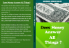 DOES MONEY ANSWER ALL THINGS?